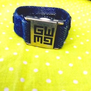 Denim bracelet